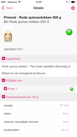 fodmapp dans l'app store