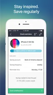 money goals: savings box iphone screenshot 3
