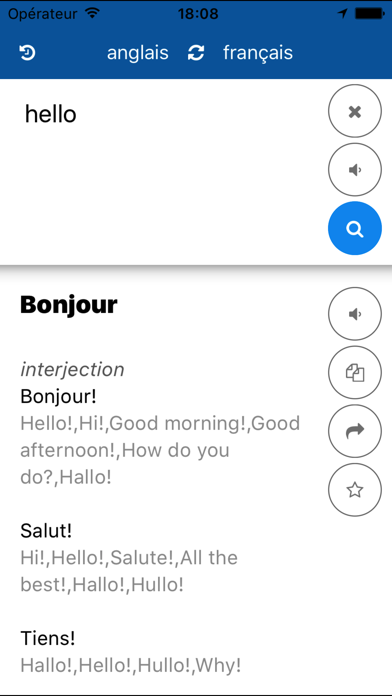 Screenshot #1 pour Français Anglais Traduction