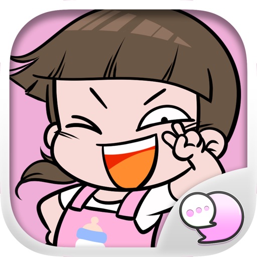 NomYen Cute Girl Stickers Emoji for iMessage