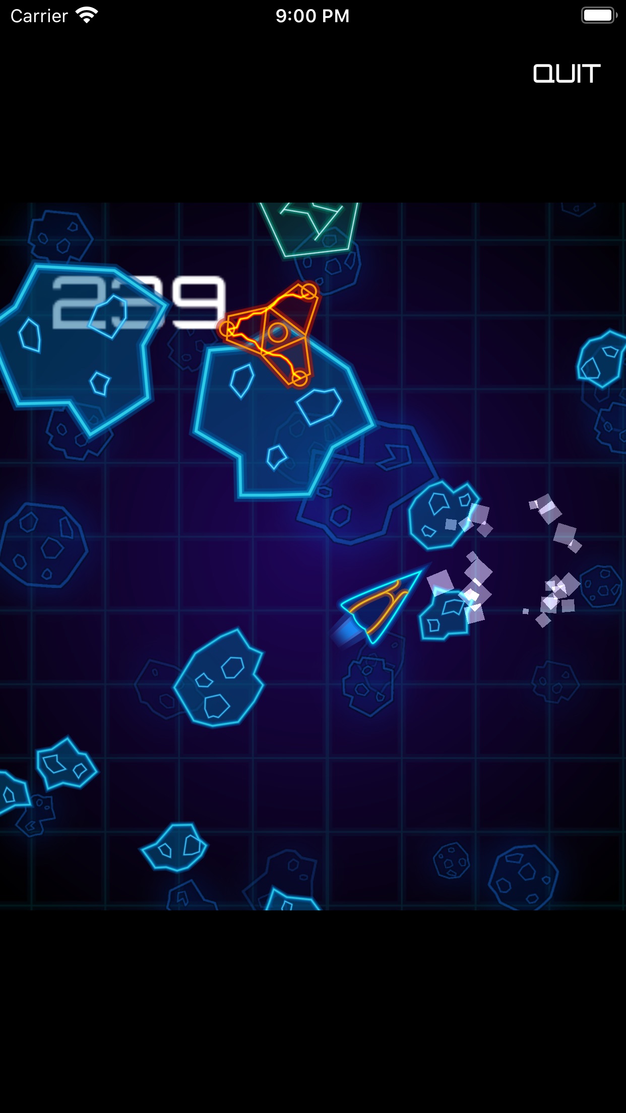 Screenshot do app Asteroid Commando