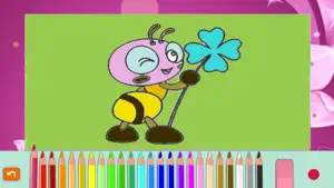 Ladybug and bee coloring book for boy and girl screenshot #1 for iPhone