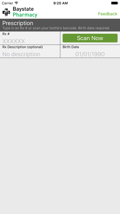 Baystate Health Pharmacy Screenshot