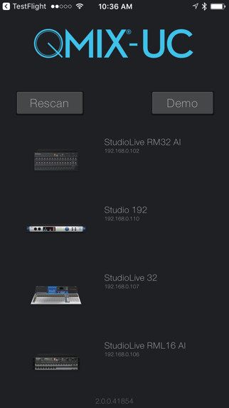 PreSonus QMix®-UC screenshot