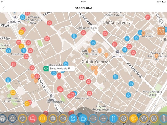 Barcelona Travel Guide Offline iPad screenshot 5 - Navigation app