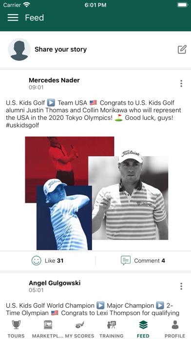 US Kids Golf Fan App Screenshot