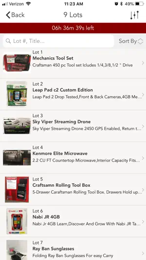 BB's Online Auction screenshot 1