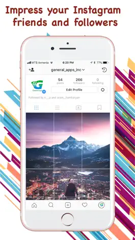 Game screenshot Grids for Instagram profile apk