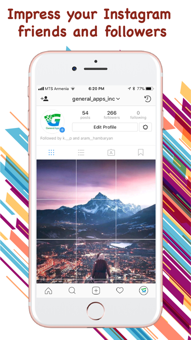 Grids for Instagram profile Screenshot