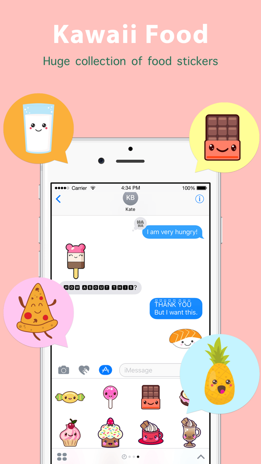 Kawaii Food Sticker - 2.0 - (iOS)