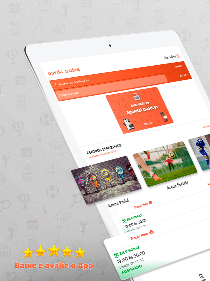 Agendei Quadras