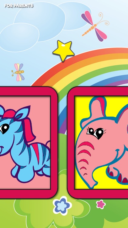 Coloring Cute Animals Zoo fun doodling book screenshot-4