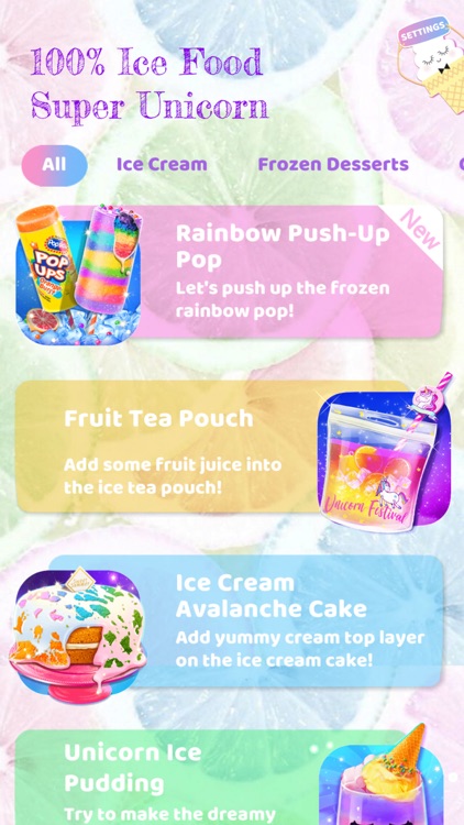 Unicorn Chef: Ice Foods Games screenshot-5