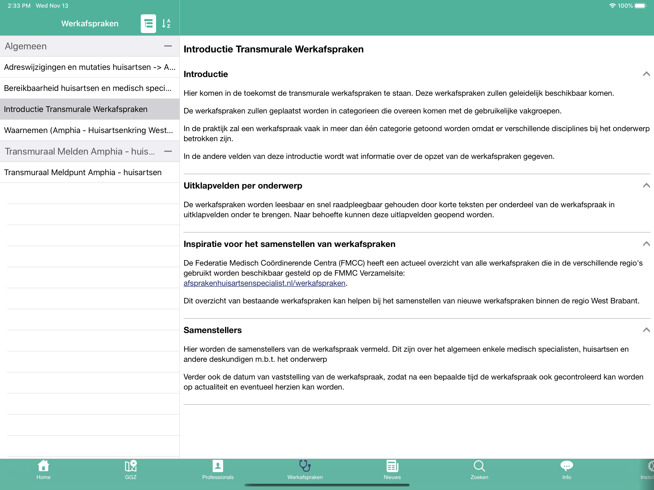 Zoek uw Zorgcollega WBR screenshot 9
