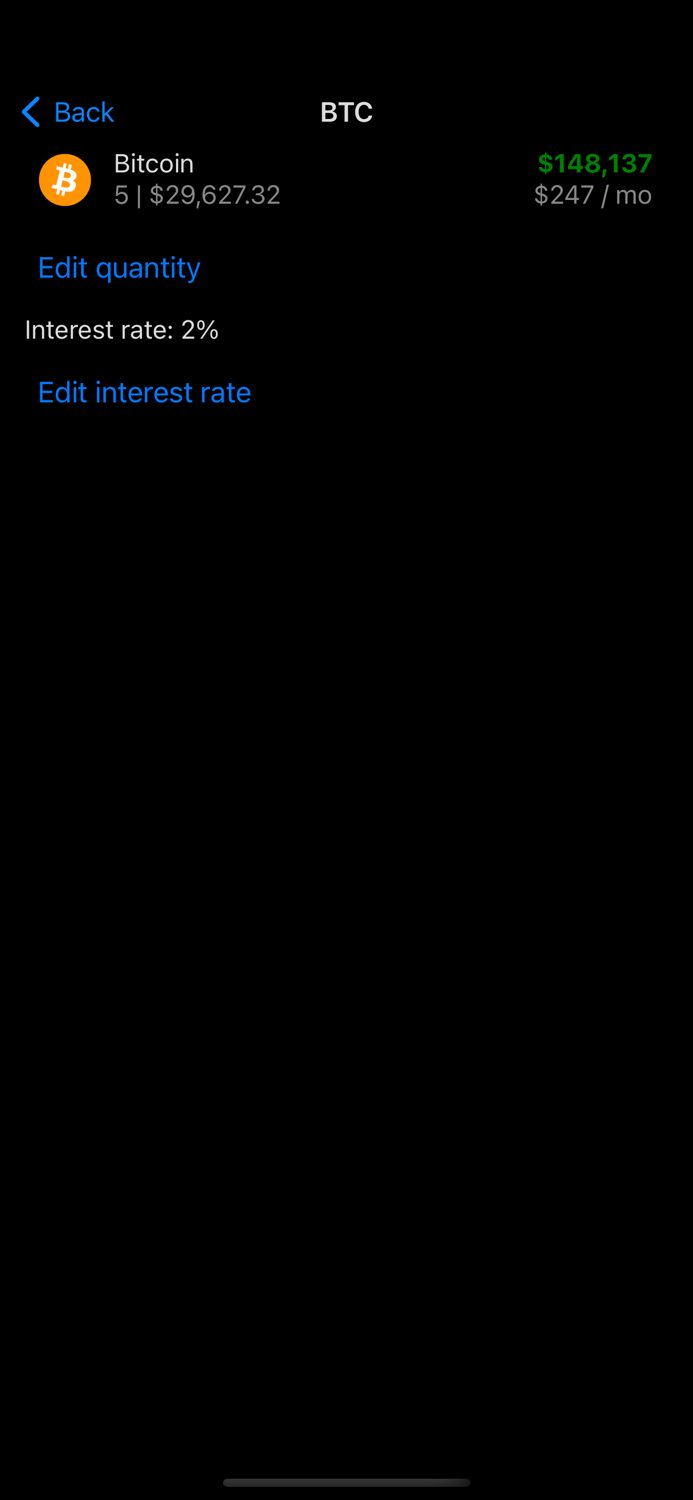 Crypto Checker with Interest