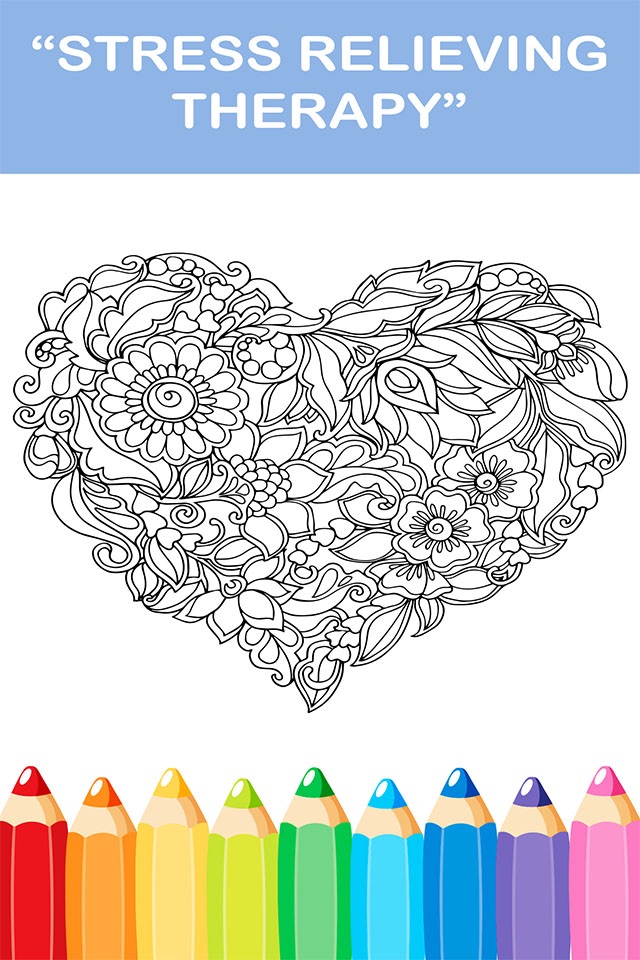 mandala coloring book - free adult colors therapy screenshot 2