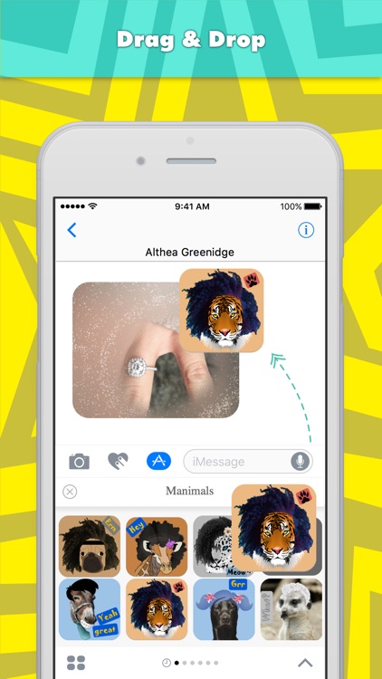 Manimals stickers by Alade Expressions