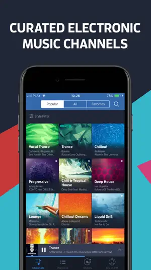 DI.FM - Electronic Music Radio screenshot 1