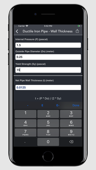 Fluid Mechanics Calculator Screenshot