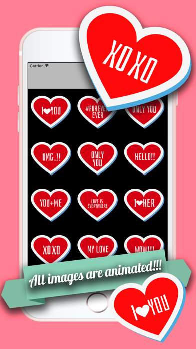 How to cancel & delete Animated Hearts Sticker Pack from iphone & ipad 1