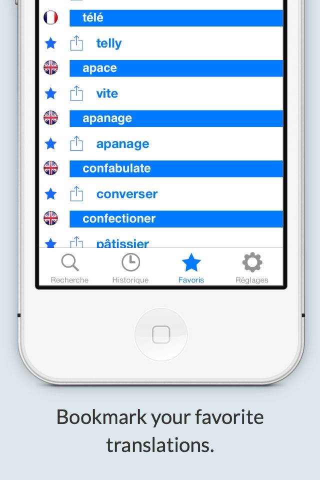 Offline English French Dictionary (Dictionnaire) screenshot 2