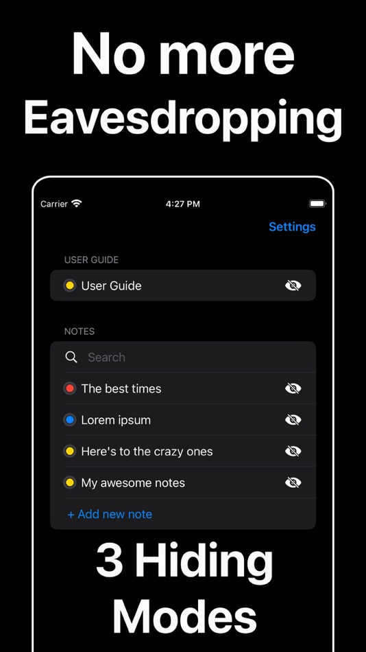 #2. Blink Notes - Rapid Text Cover (iOS) 由: Bence Kaposzta