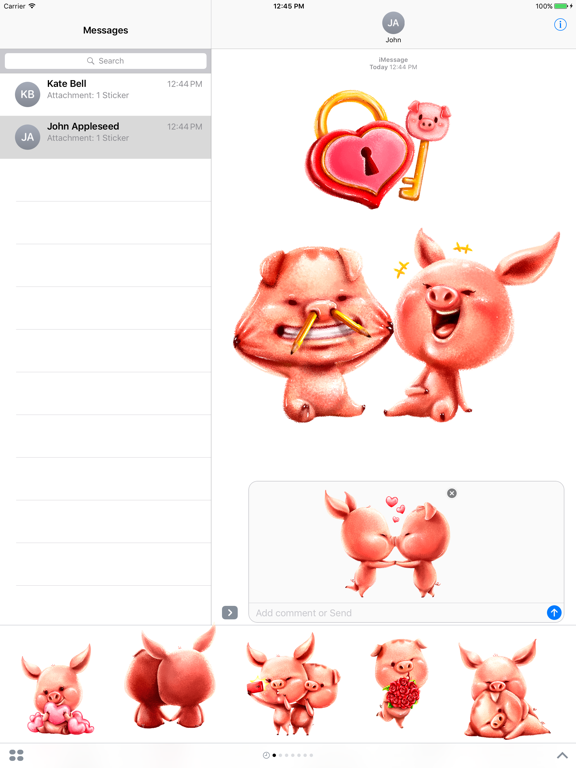Screenshot #5 pour Hogs & Kisses Valentine´s Pigs