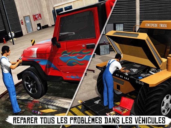 Screenshot #5 pour Monstre Camion Mécanicien Sim:Auto Réparer Atelier