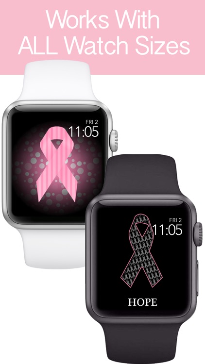 Pink Ribbon Watch Faces - Backgrounds & Wallpaper screenshot-3