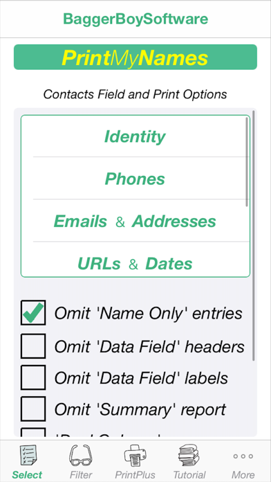 PrintMyNames Screenshot