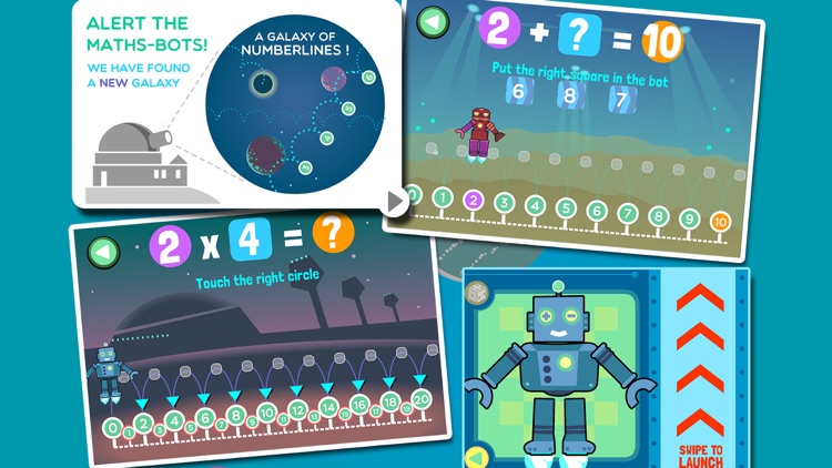 Robo Math Number Line Galaxy screenshot-4