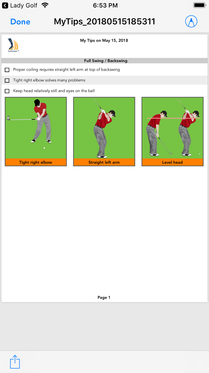 Golfmaster Tips