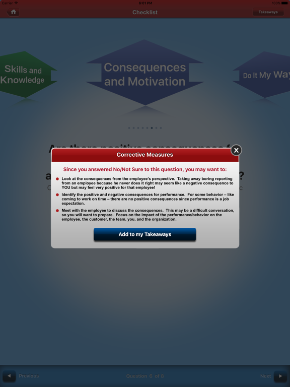 PerfChecklist iPad screenshot 4 - Business app
