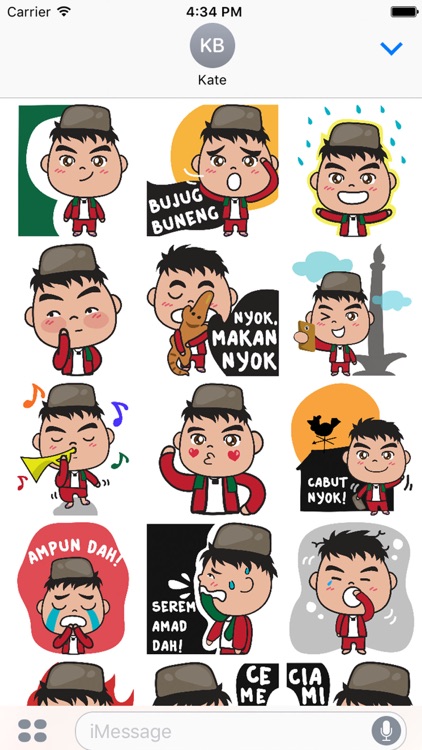 Anwar betawi guy for iMessage Sticker