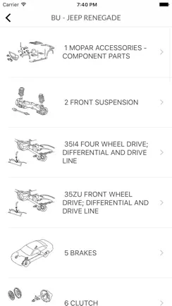 Car Parts for Chrysler - ETK Spare Parts Diagrams iPhone image 4