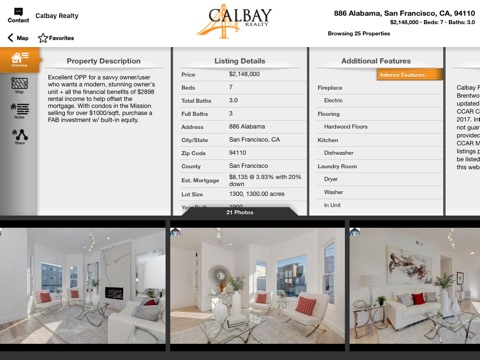 CalBay Realty Home Search for iPad screenshot 4
