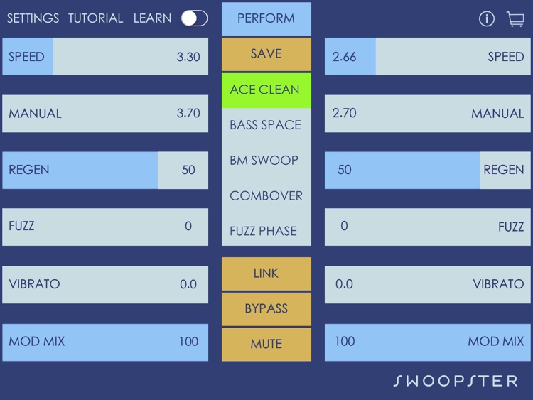 Swoopster - Fuzz Flanger Effects Processor