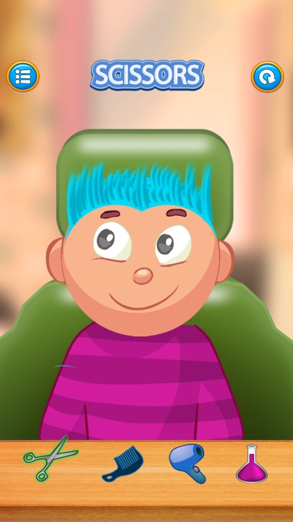 Child game / Crazy Hair Salon (blue hair)