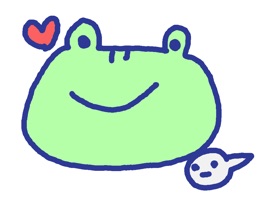 Lovely Cute Frog 40 iMessage stickers