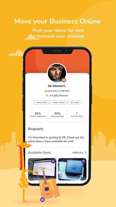 Jeeraf: Rent & Lend Screenshot