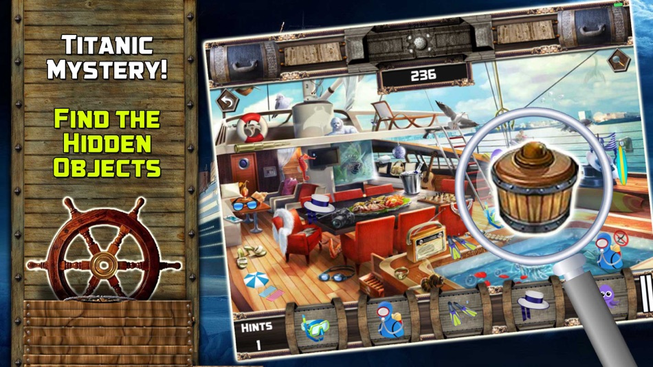 #2. Titanic Mystery Hidden Objects (iOS) By: Krunal Bhavsar