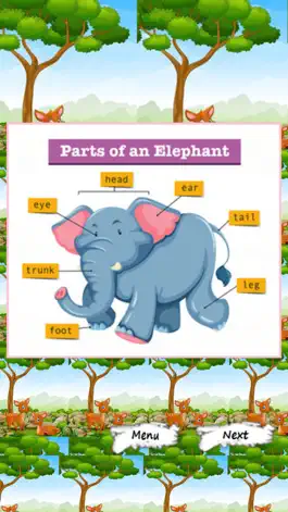 Game screenshot Animal body parts: Английский словарь hack