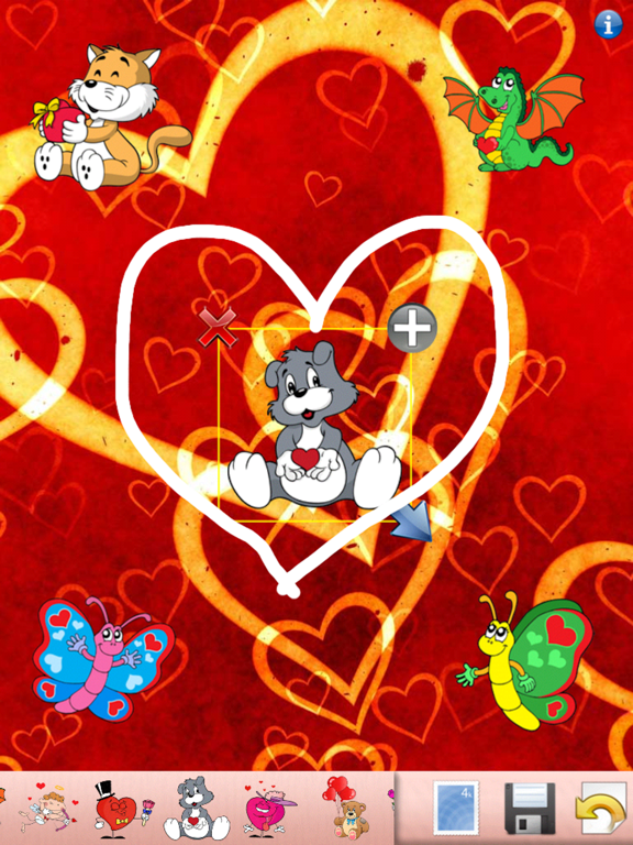Valentines Card Creator! iPad screenshot 1 - Entertainment app