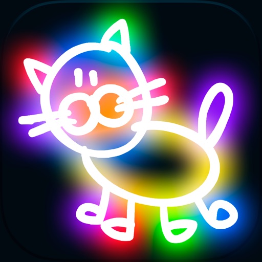 Kids Doodle - Neon Doodle & Draw Space iOS App
