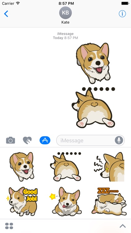 CorgMoji - Corgi Dog Emoji Stickers