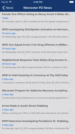Worcester PD Mobile screenshot 3