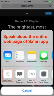 readtome 2 (text-to-speech) iphone screenshot 3