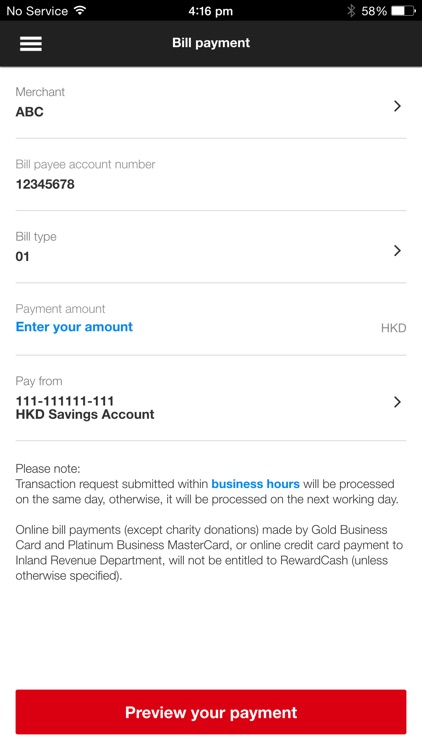 HSBC Business Mobile screenshot-3