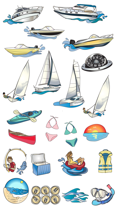 Boat and Sailing Stickers Screenshot