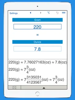 Ounces to grams and grams to oz weight converter iPad image 3